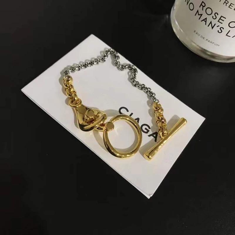 Minimalistisches Kettenarmband mit Knebelverschluss