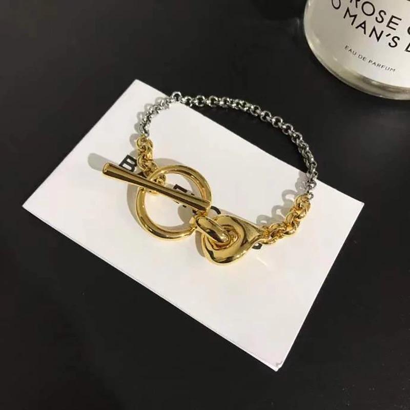 Minimalistisches Kettenarmband mit Knebelverschluss