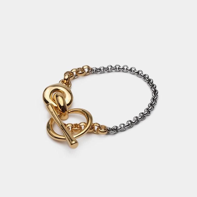 Minimalistisches Kettenarmband mit Knebelverschluss