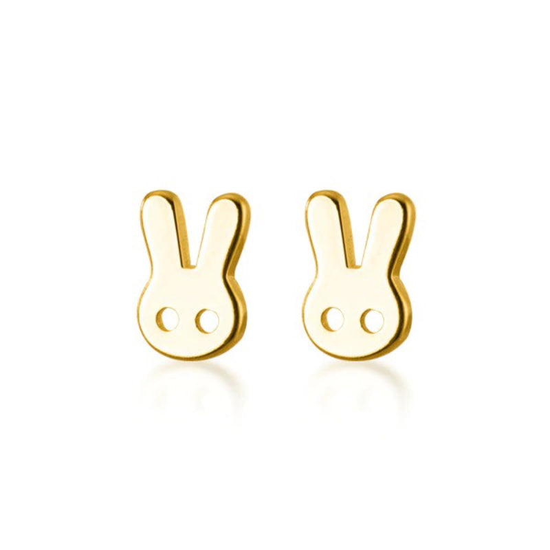 Minimalistische Mini-Ohrstecker „Love Heart“ aus Sterlingsilber