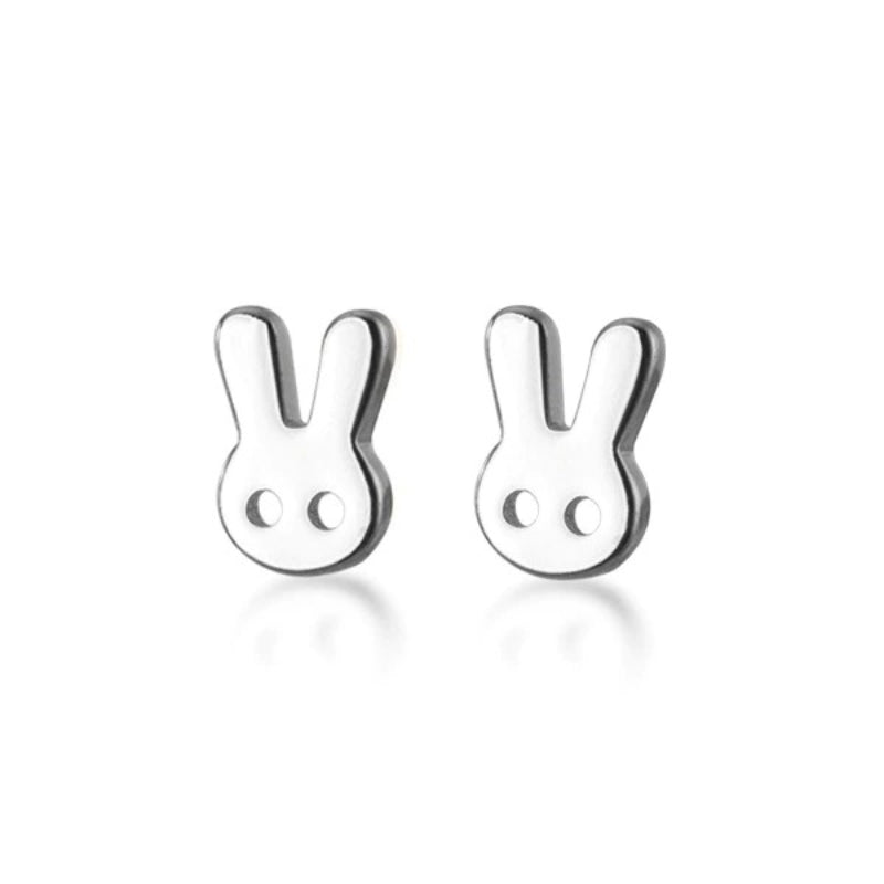Minimalistische Mini-Ohrstecker „Love Heart“ aus Sterlingsilber