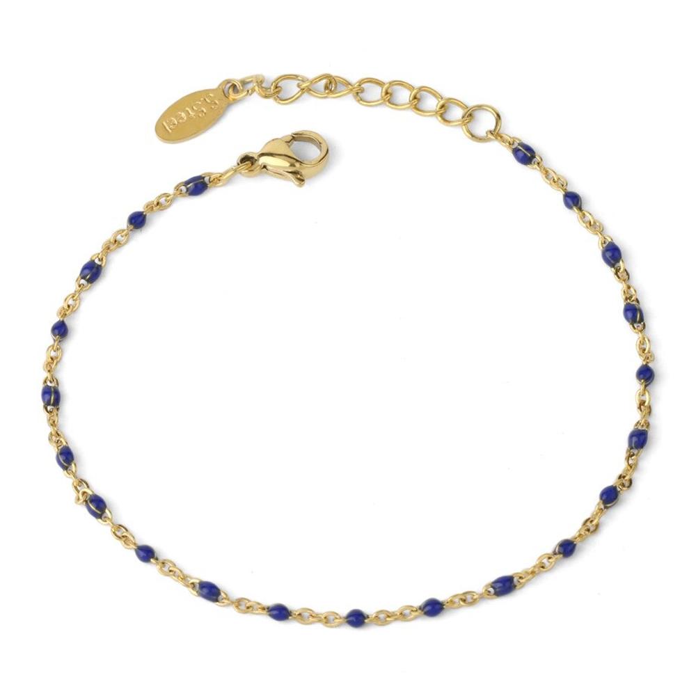 Minimalistische Perlenarmbänder aus Edelstahl