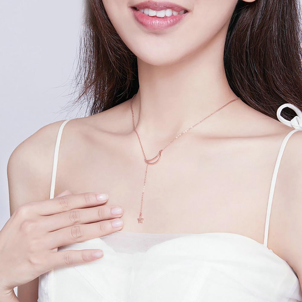 Halsketten mit Kettenanhänger „Moon And Star Tales“