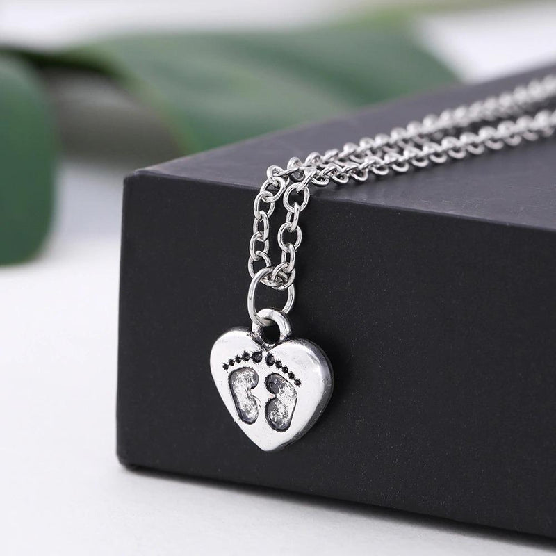 Mutterliebe Fußabdruck Halskette