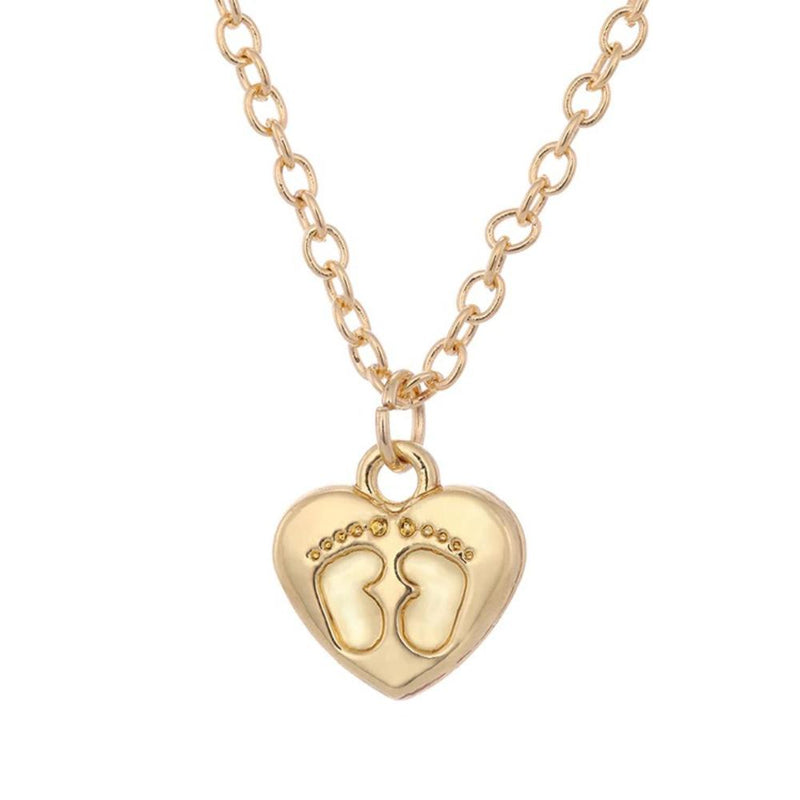 Mutterliebe Fußabdruck Halskette