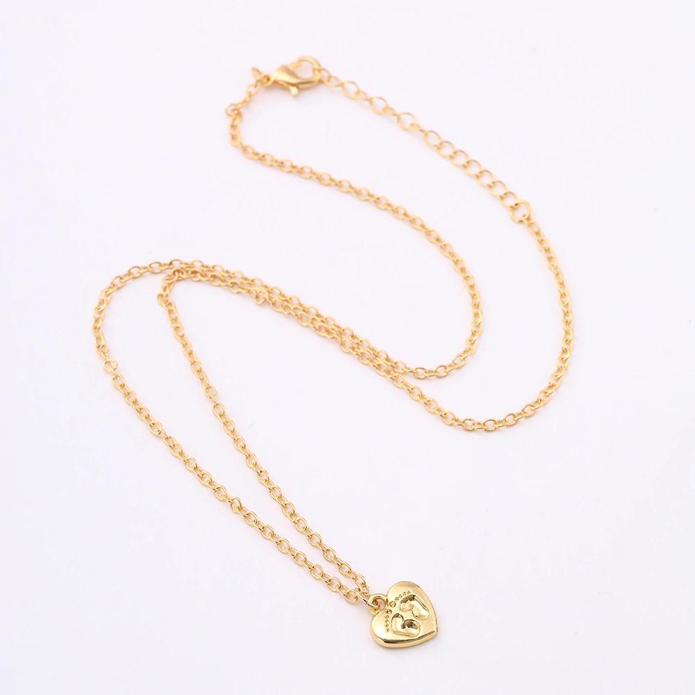 Mutterliebe Fußabdruck Halskette