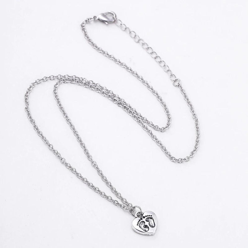 Mutterliebe Fußabdruck Halskette