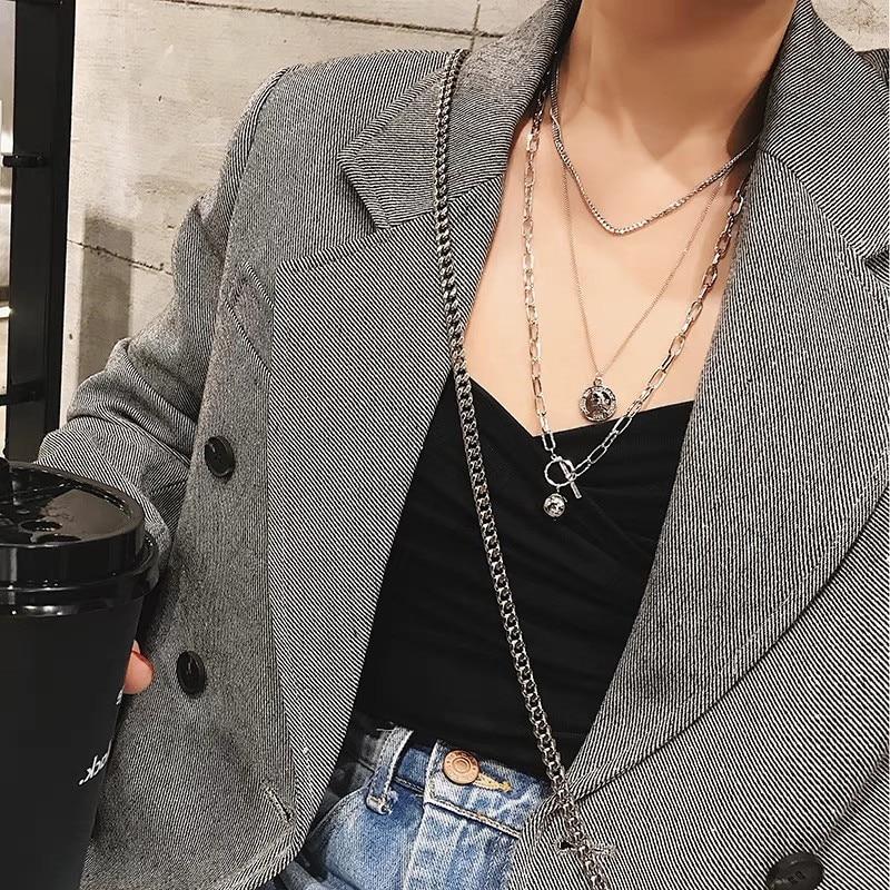 Mehrkettige modische Halskette