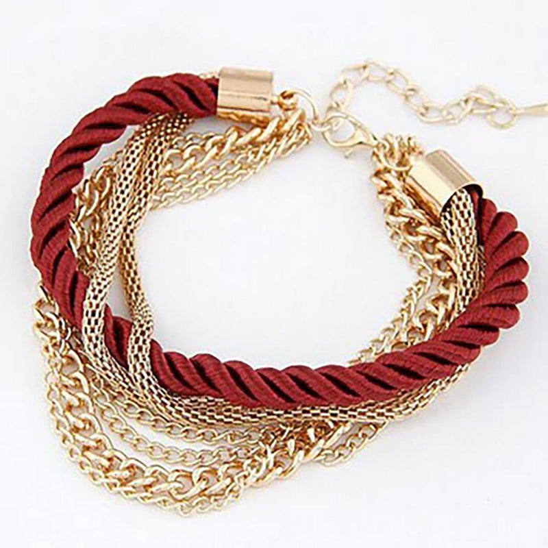 Mehrlagiges Seilkettenarmband