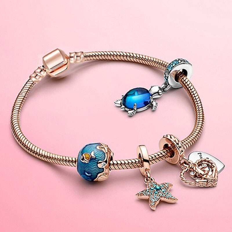Charm-Armbänder mit Perlen in verschiedenen Stilen