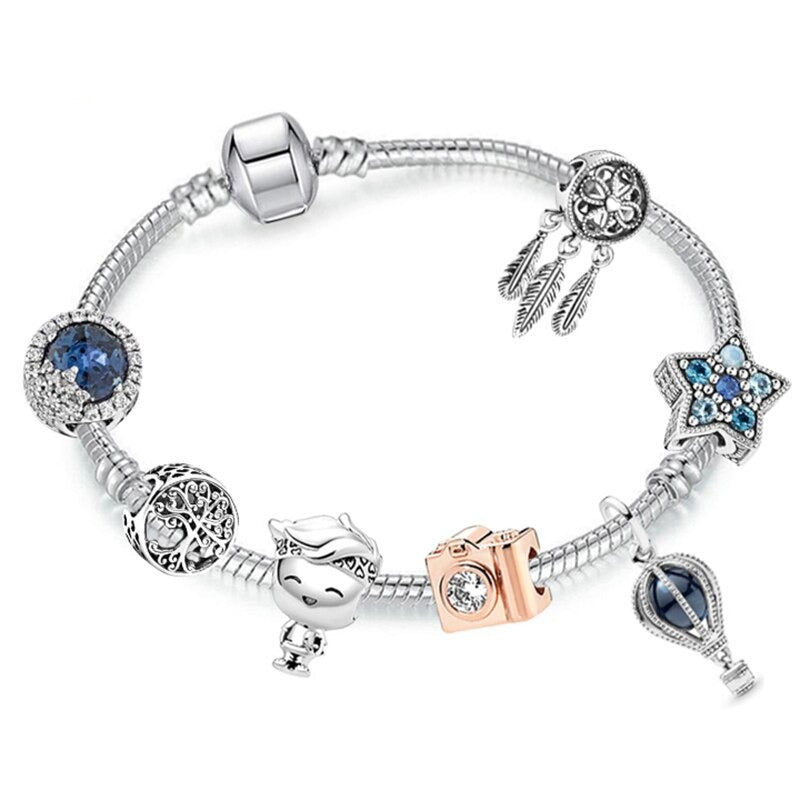 Charm-Armbänder mit Perlen in verschiedenen Stilen