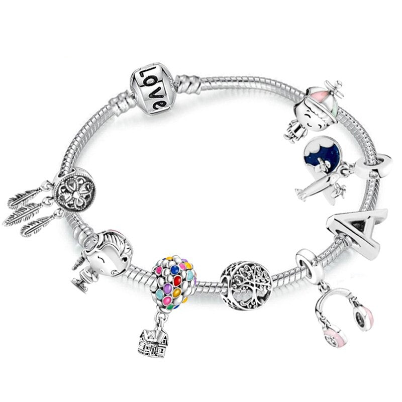 Charm-Armbänder mit Perlen in verschiedenen Stilen