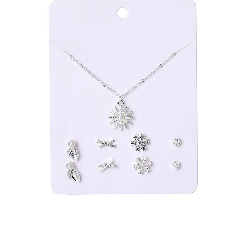 Schmucksets mit Halsketten und Ohrringen aus Zirkonia in verschiedenen Stilen