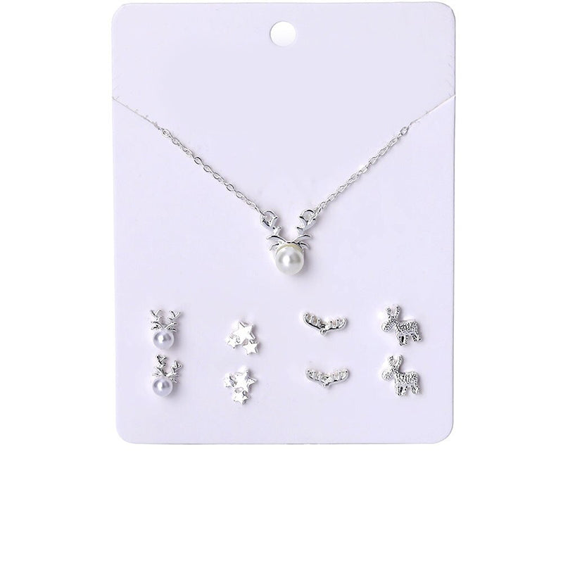 Schmucksets mit Halsketten und Ohrringen aus Zirkonia in verschiedenen Stilen