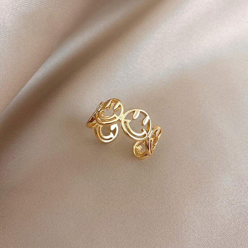 Verstellbare Ringe für Partygirls mit doppellagiger Zirkoniaschnalle in mehreren Stilen