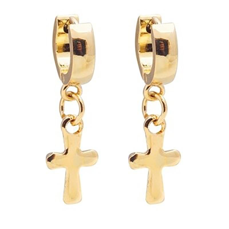 Kleine geometrische Creolen in verschiedenen Stilen