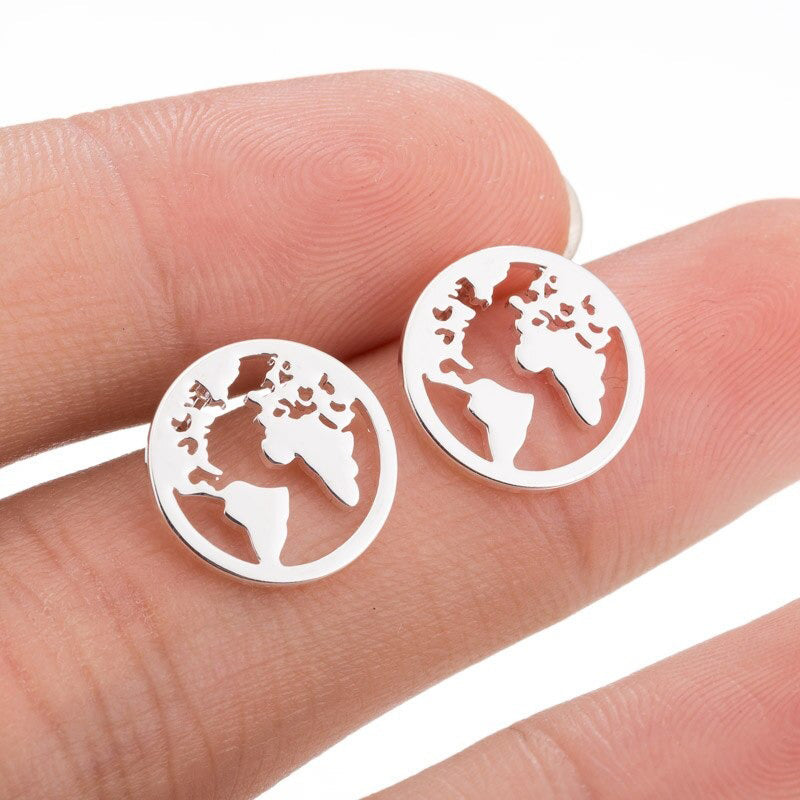 Kollektion Ohrstecker aus Edelstahl in verschiedenen Stilen