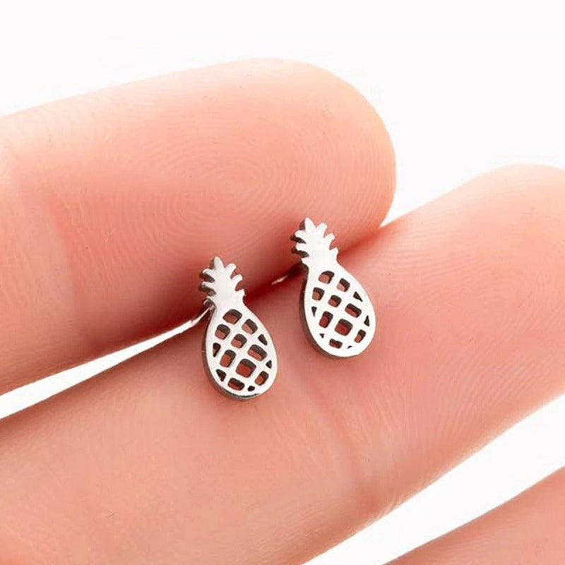 Kollektion Ohrstecker aus Edelstahl in verschiedenen Stilen