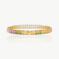 Buntes Zirkonia Baguette Armband