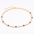 18K Edelstein Halskette