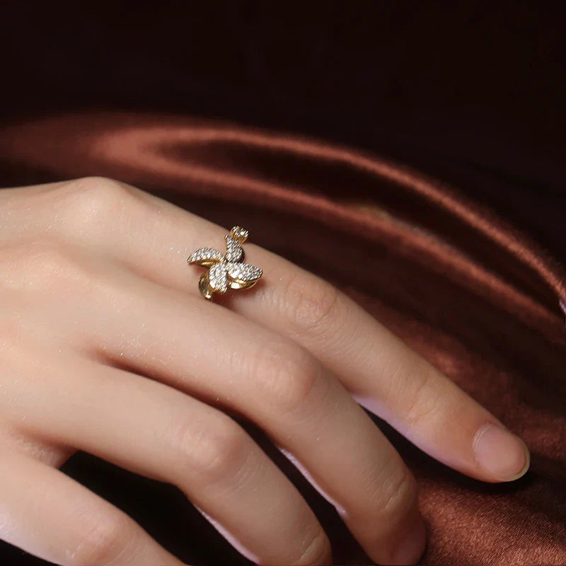 Windmühle Sterling Silber Fidget Ring - verstellbar