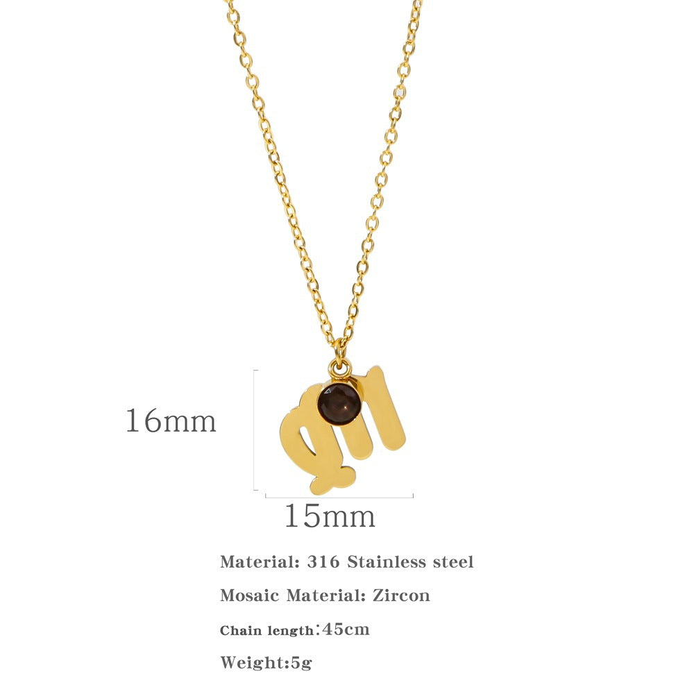 Halskette mit Sternzeichen-Anhänger