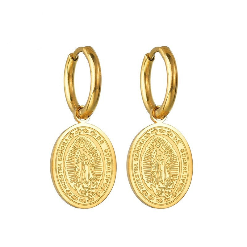 Trendy geometrische Ohrringe aus Edelstahl