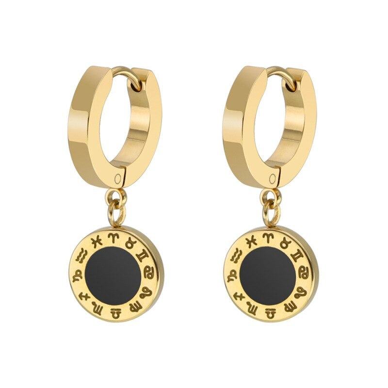 Trendy geometrische Ohrringe aus Edelstahl