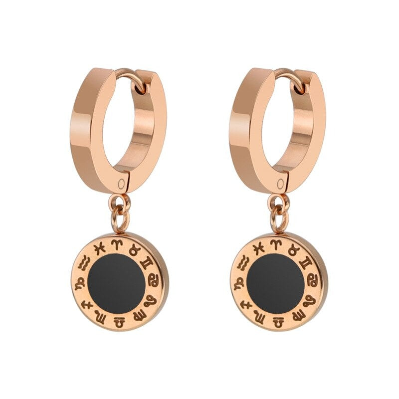 Trendy geometrische Ohrringe aus Edelstahl