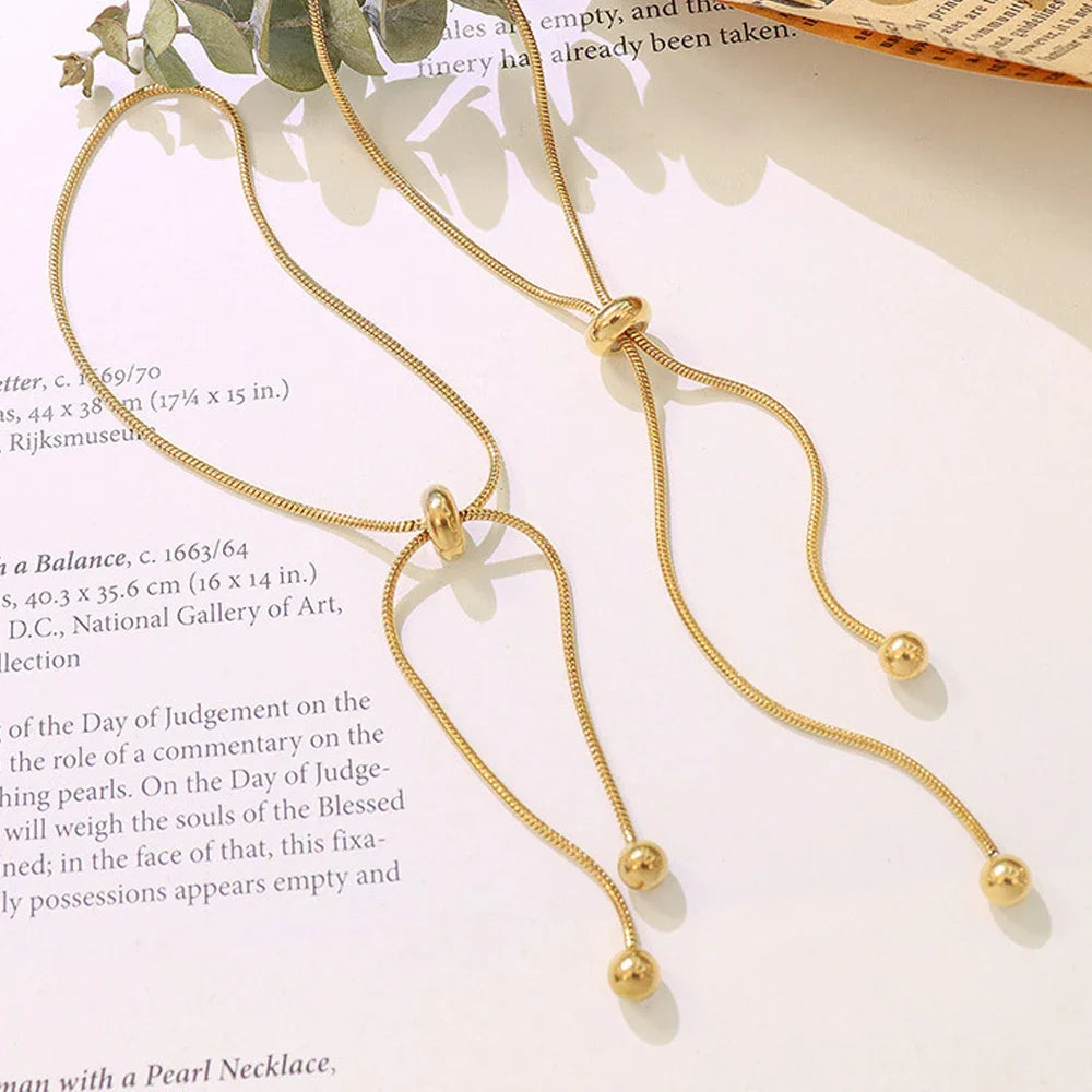 Elegantes Goldarmband für Damen - Verstellbarer, zierlicher, minimalistischer edler Schmuck