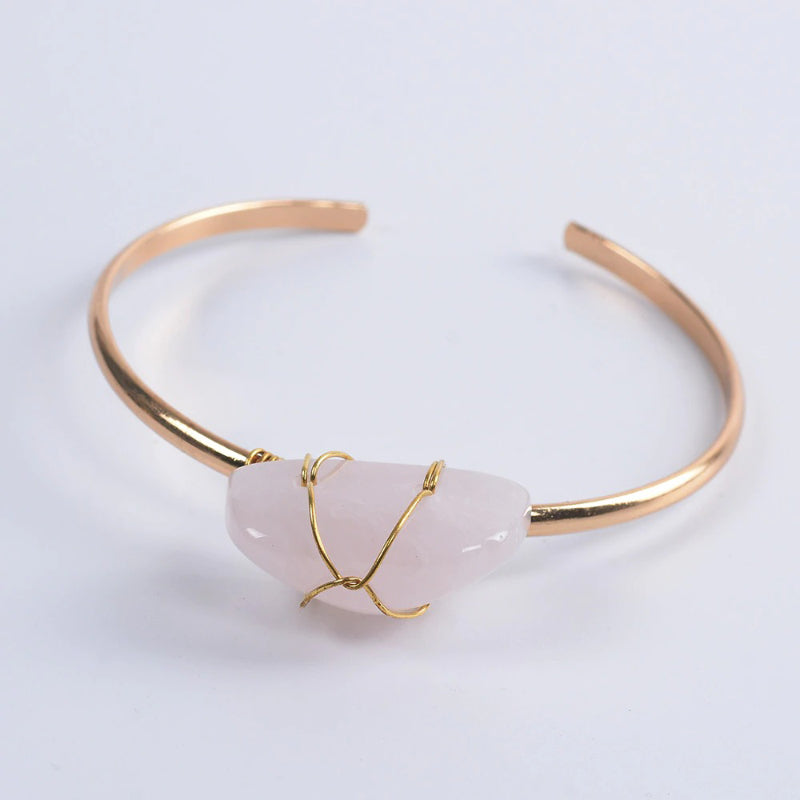 Übergroße Vintage-Armbänder aus mehrfarbigen geometrischen Erdsteinen