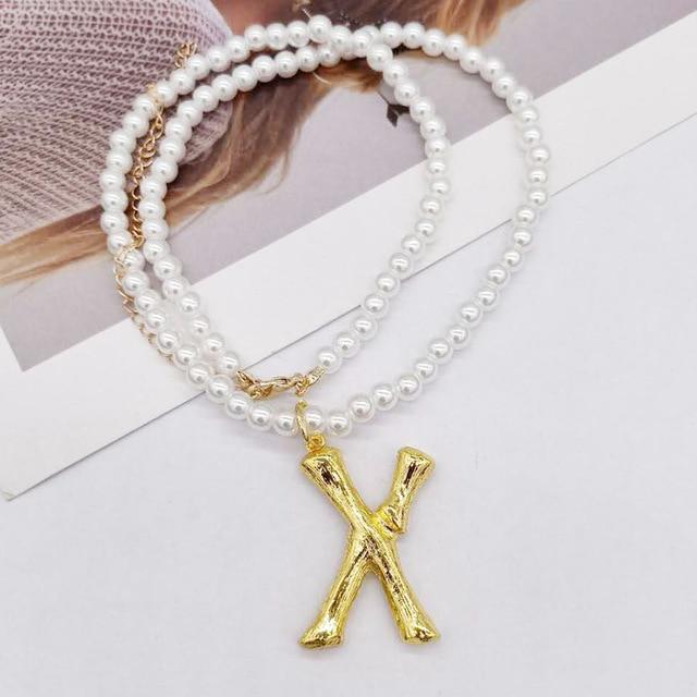 Personalisierte Buchstabenkette mit Perlen