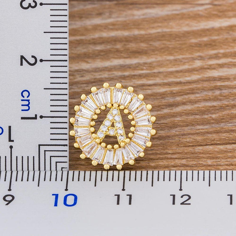 Personalisierte A-Z Buchstaben Initialen Strass Ohrringe