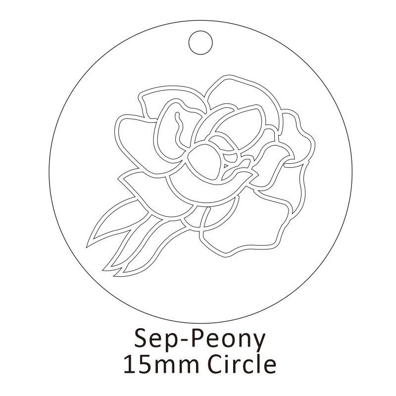 Personalisierte Geburtsblumen-Halskette