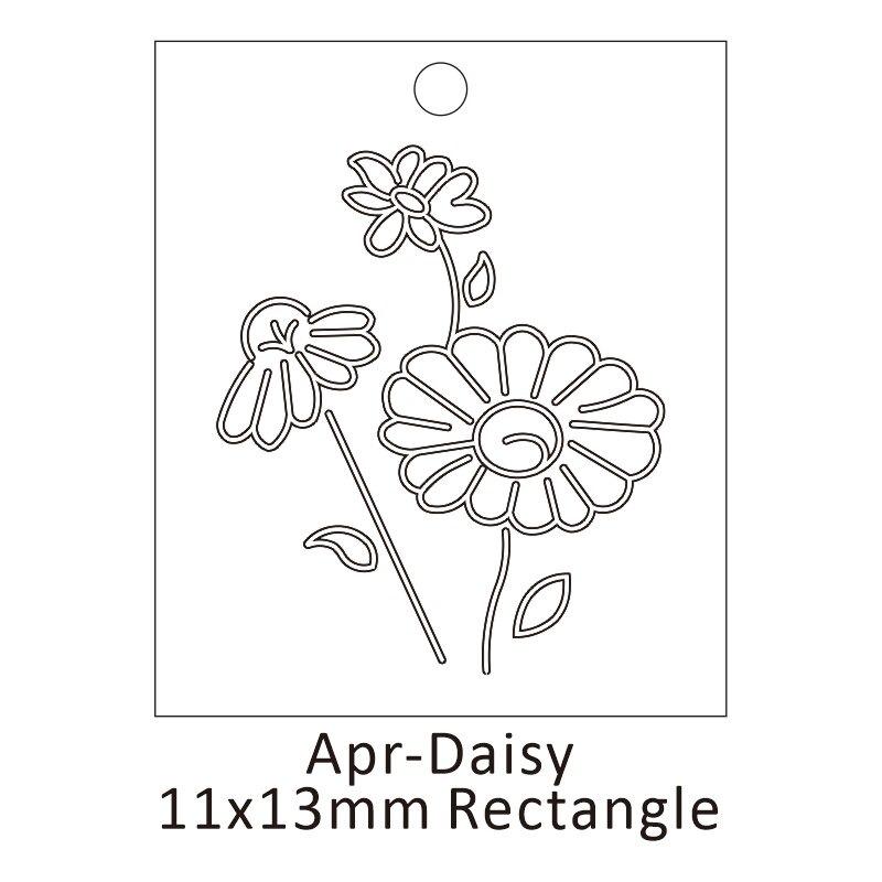 Personalisierte Geburtsblumen-Halskette