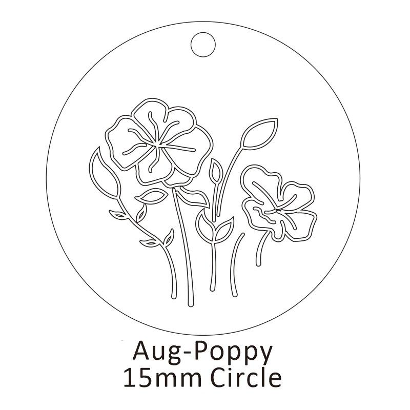 Personalisierte Geburtsblumen-Halskette