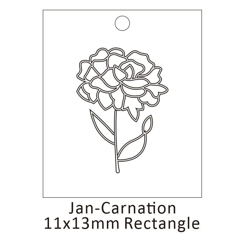 Personalisierte Geburtsblumen-Halskette