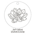 Personalisierte Geburtsblumen-Halskette