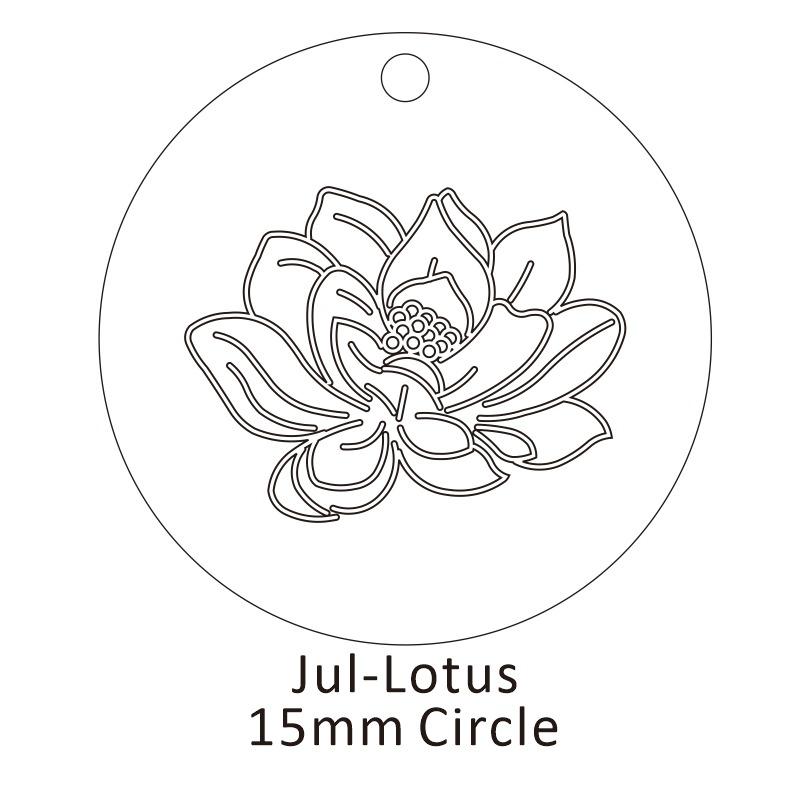 Personalisierte Geburtsblumen-Halskette