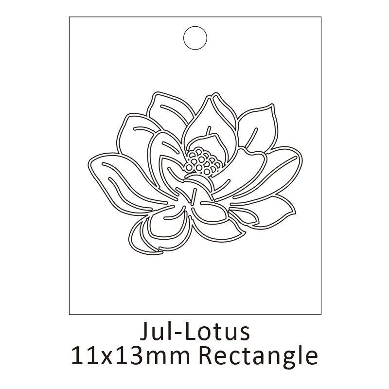 Personalisierte Geburtsblumen-Halskette