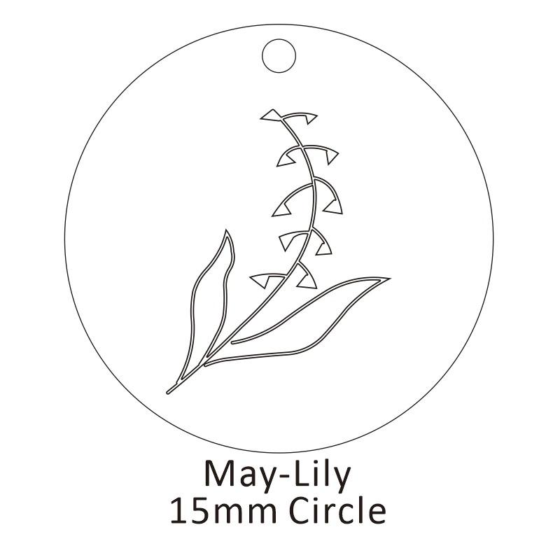 Personalisierte Geburtsblumen-Halskette