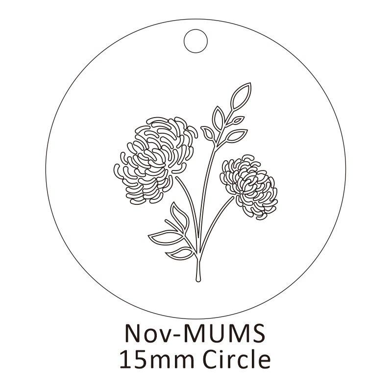 Personalisierte Geburtsblumen-Halskette