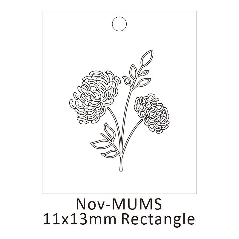 Personalisierte Geburtsblumen-Halskette