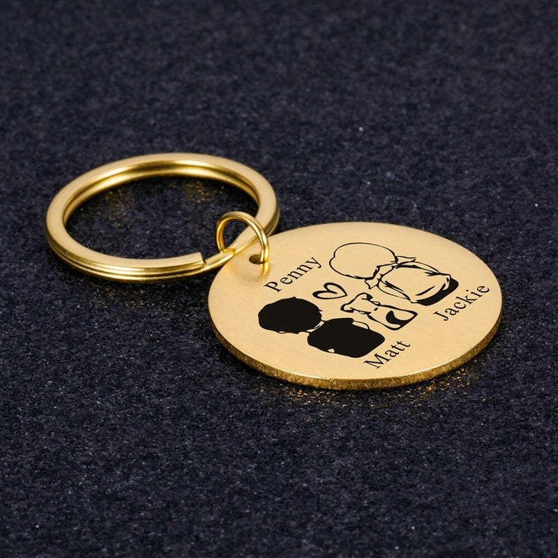 Personalisierte Schlüsselanhänger für Hundeliebhaber und Eltern