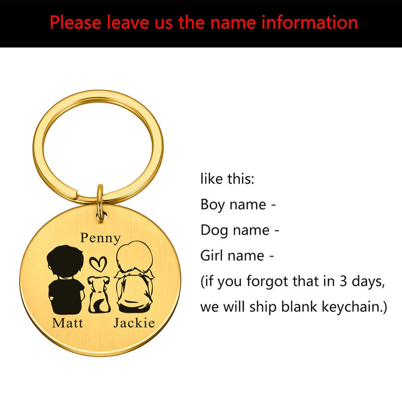 Personalisierte Schlüsselanhänger für Hundeliebhaber und Eltern