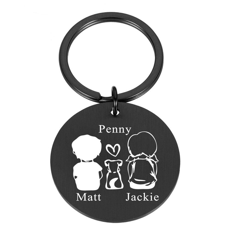 Personalisierte Schlüsselanhänger für Hundeliebhaber und Eltern