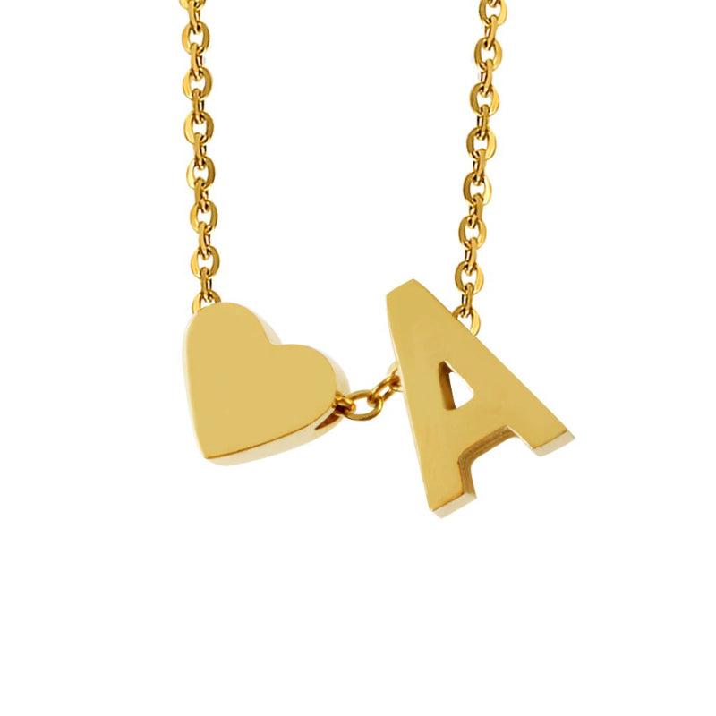 Personalisierte, zierliche Halsketten mit Herzanhänger