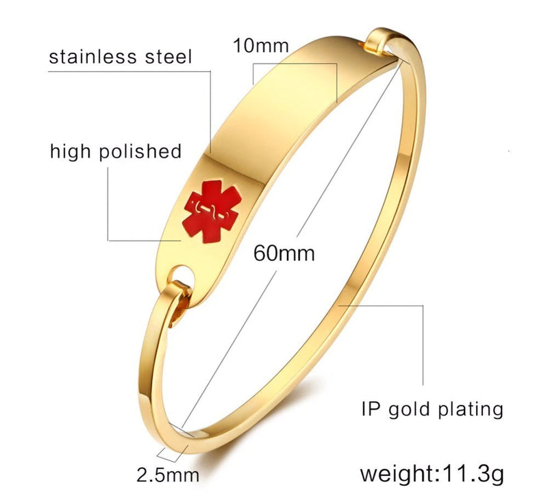 Personalisiertes Notfall-Armband mit medizinischer ID