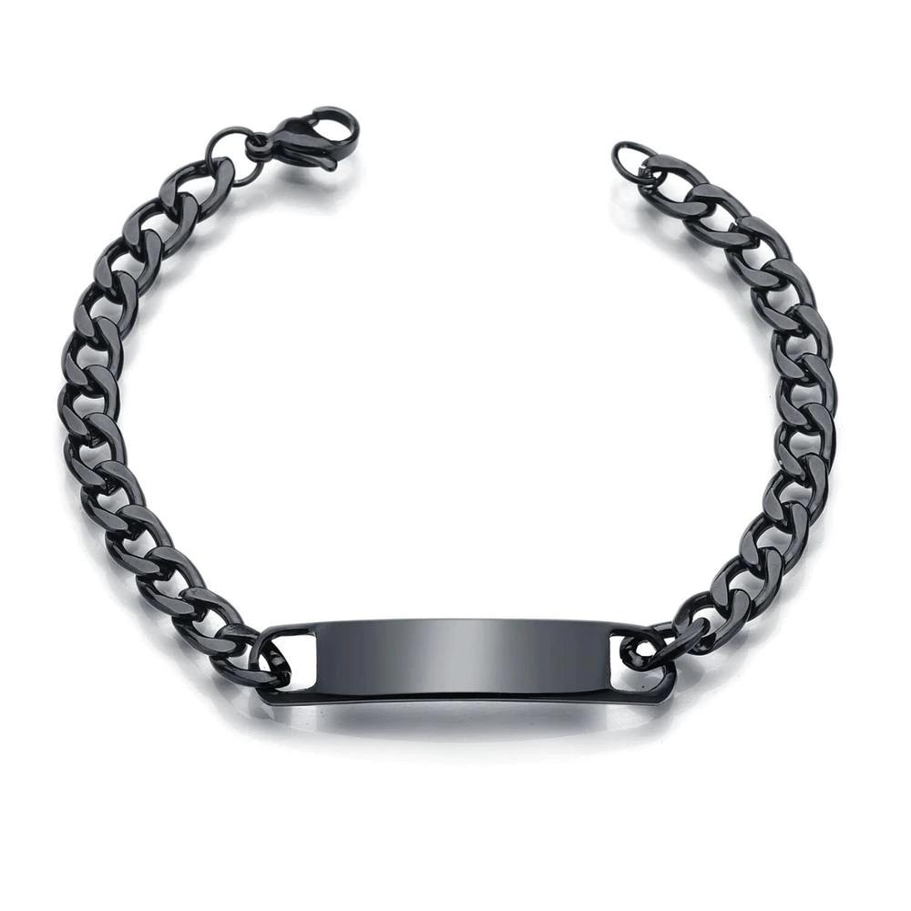 Personalisiertes Namensarmband mit großer Kette für Männer und Frauen