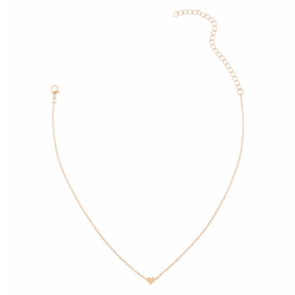 Kostbares Herz, schlichte, zierliche Halskette